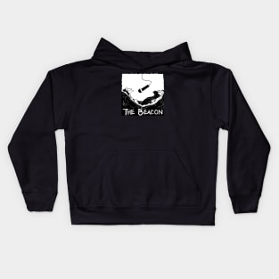 The Beacon - monochrome & tattered Kids Hoodie